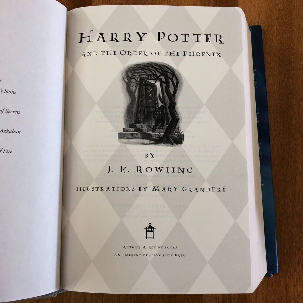 Harry Potter Lot of 3 Hardcover Book Set #5, 6, 7 DJ First American Edition - Picture 4 of 9
